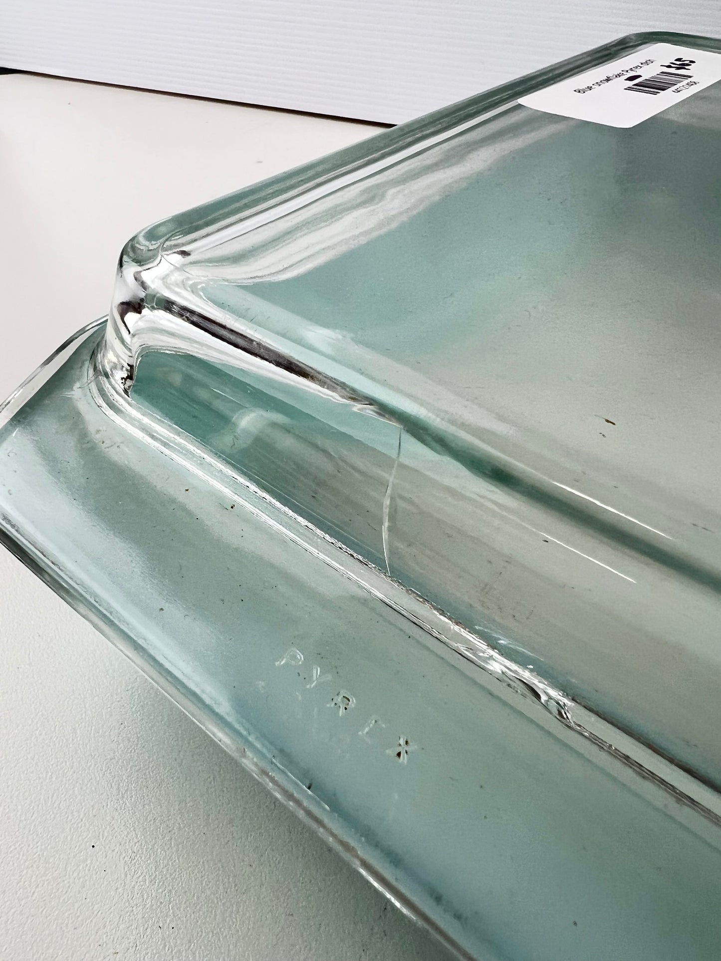 Pyrex Snowflake Turquoise Casserole Dish with Lid