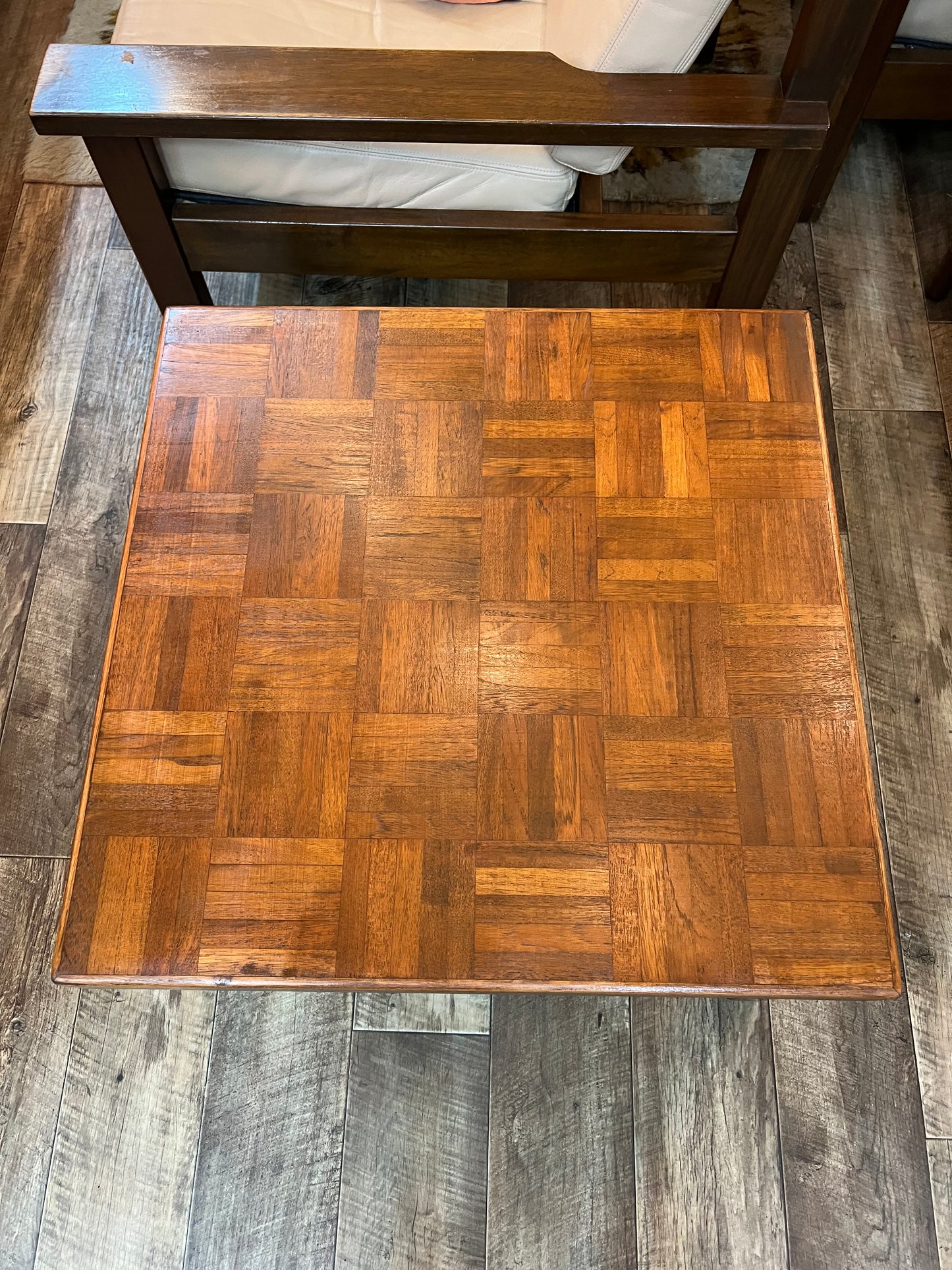 Parquetry Square Coffee Table