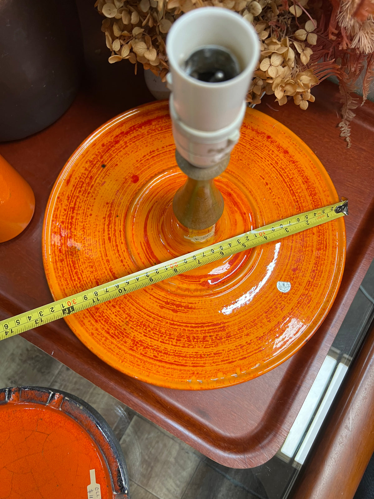Barlow Pottery Ceramic Lamp Base – Orange