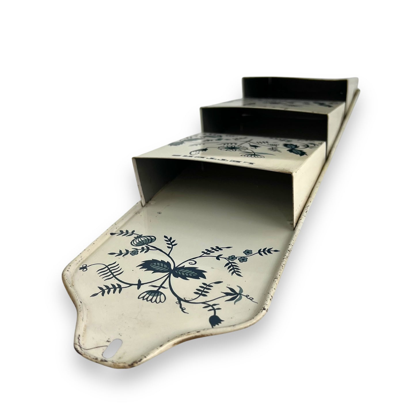 Letter, Bills, Misc Metal Blue Flower Pattern Organiser