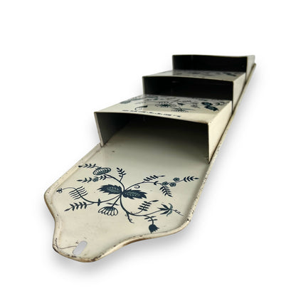 Letter, Bills, Misc Metal Blue Flower Pattern Organiser