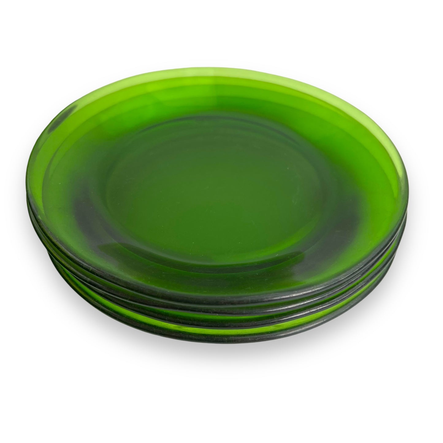 Durax France Green Glass 4 Person Dinner Set