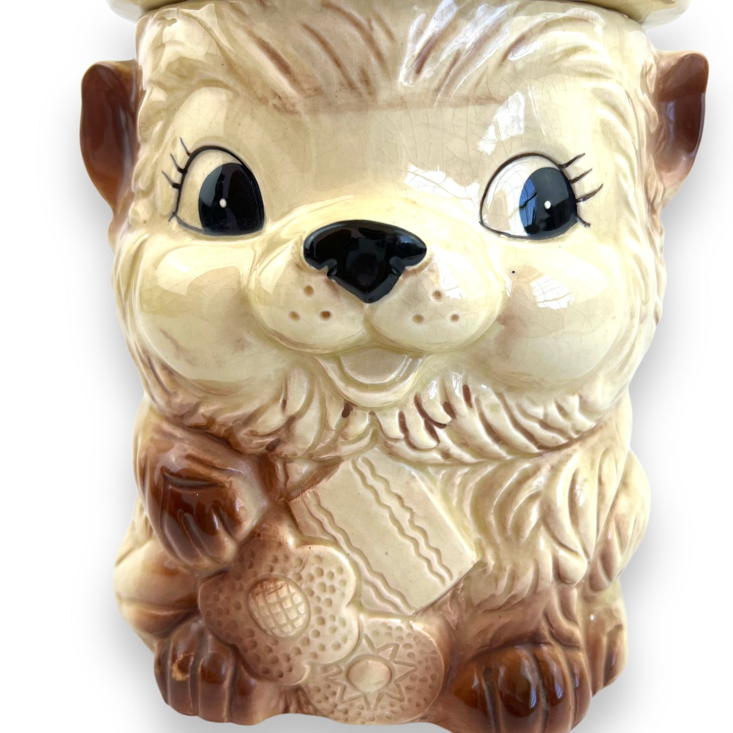 Vintage Hand-Painted Animal Cookie Jar – Made in Japan