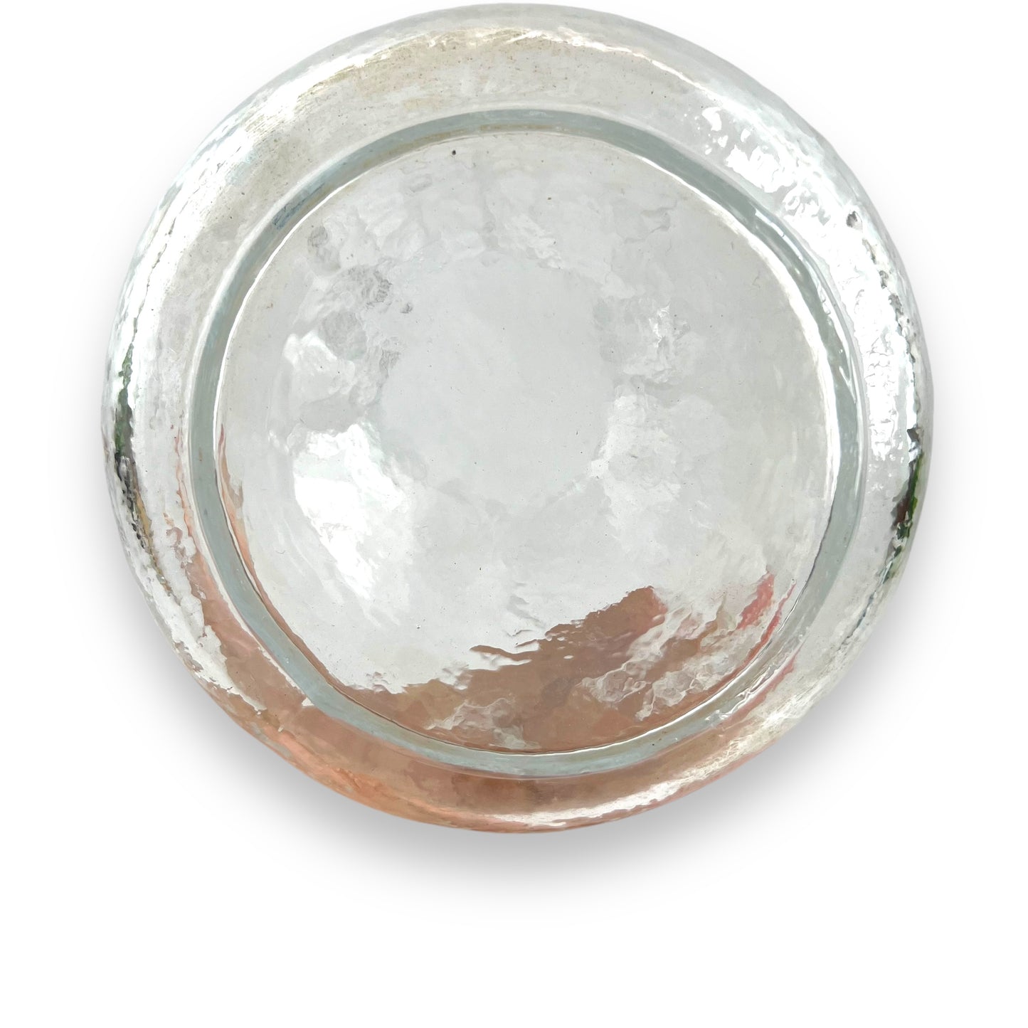 SEA Glasbruk Pop Art Clear Glass Vase – Kosta Sweden, Scrunched Pinched Sack Design