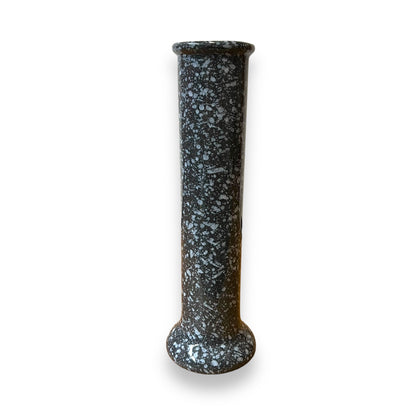 Grey and White Speckled Ceramic Vase