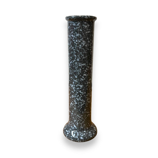 Grey and White Speckled Ceramic Vase