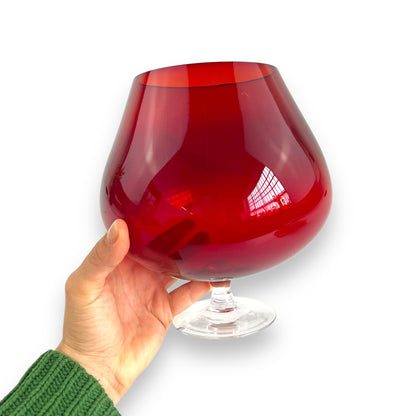 Red Balloon Glass Vase