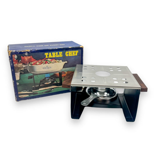 Vintage table chef cooker / food warmer From Japan in original box