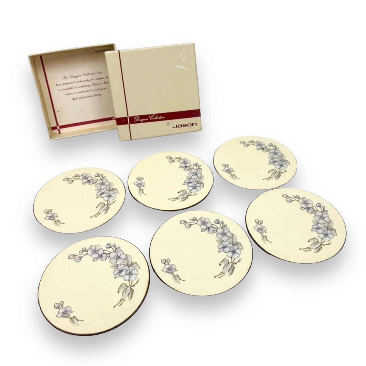 Jason Flower Drink Coaster set in box