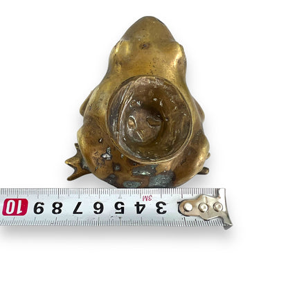 Brass Frog Candle Holder