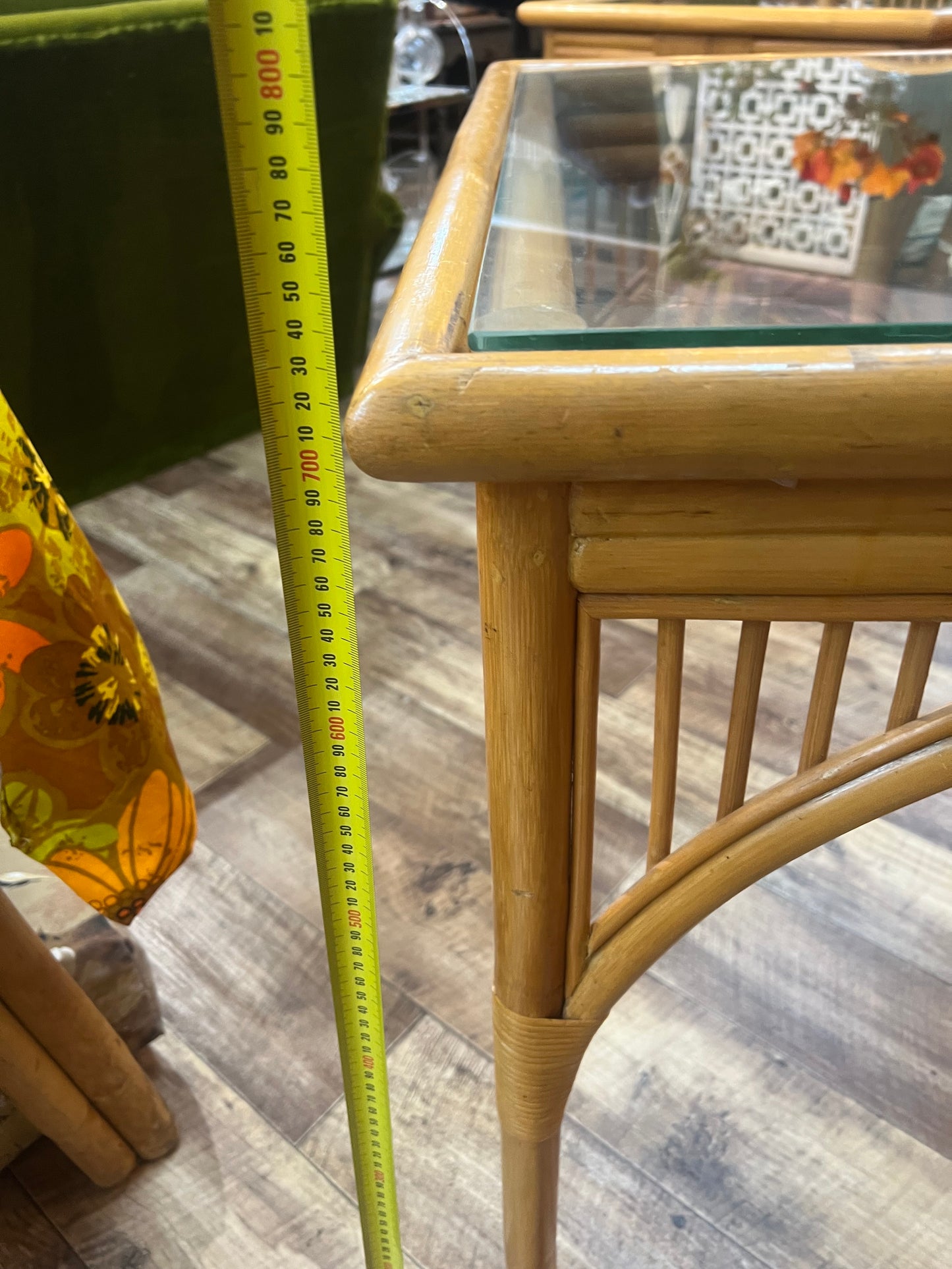 2. Square Cane Dining Table