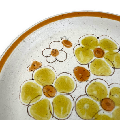 Yellow and Orange Flower Side Plate