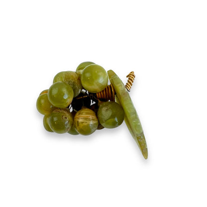 Jade Grape Cluster Pendant with Wire Wrap