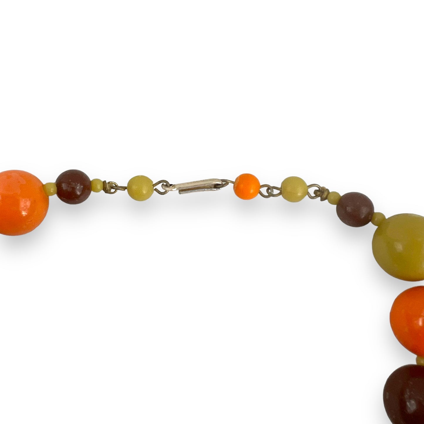 Retro Colourful plastic beaded necklace