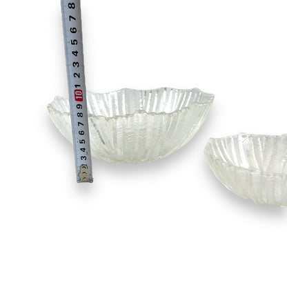 Ice Glass texture Bowl Large and small set