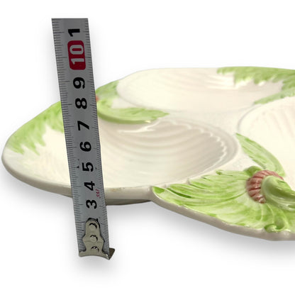 Shell Trio Platter white & green