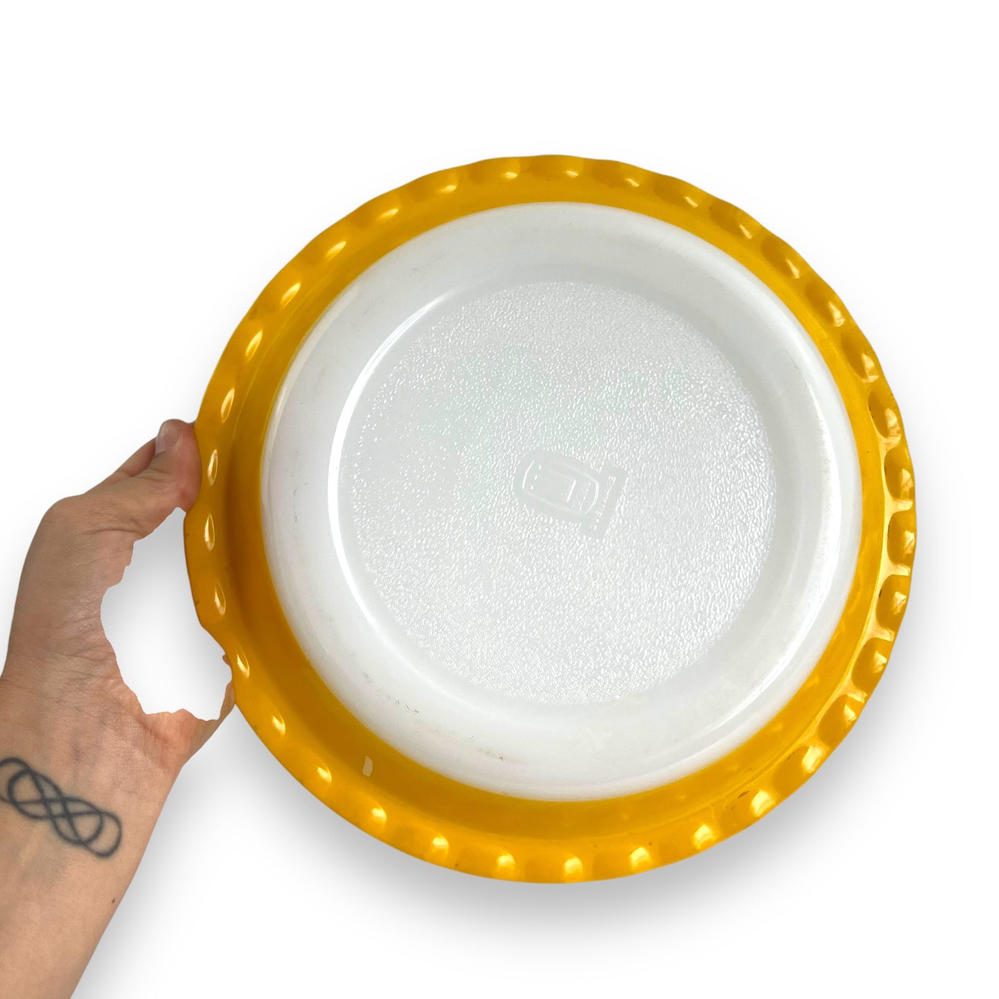 Yellow Crown Ovenware Pie Baking Dish