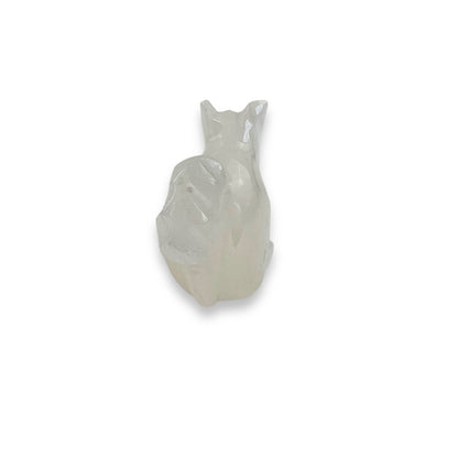 Stone carved squirrel ornament