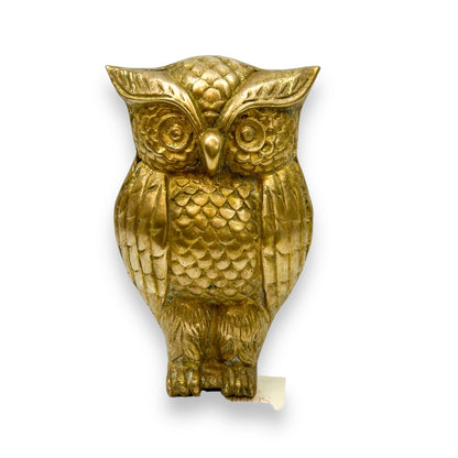 Large Brass Owl Ornament / Statue