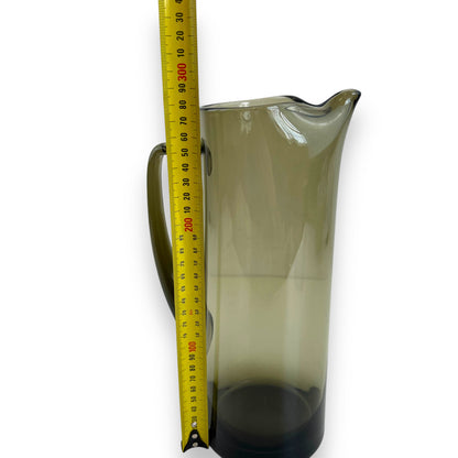 Black Smokey Glass Jug
