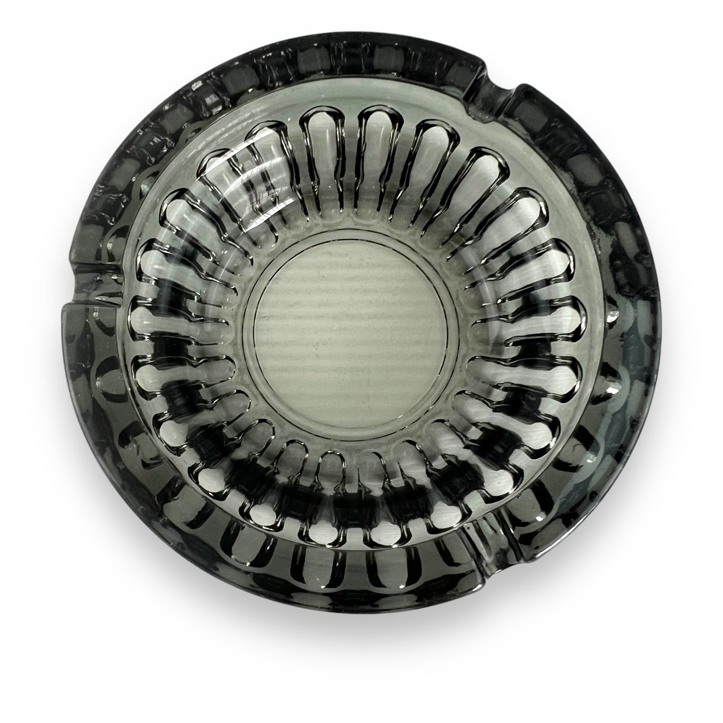 Black glass Ashtray