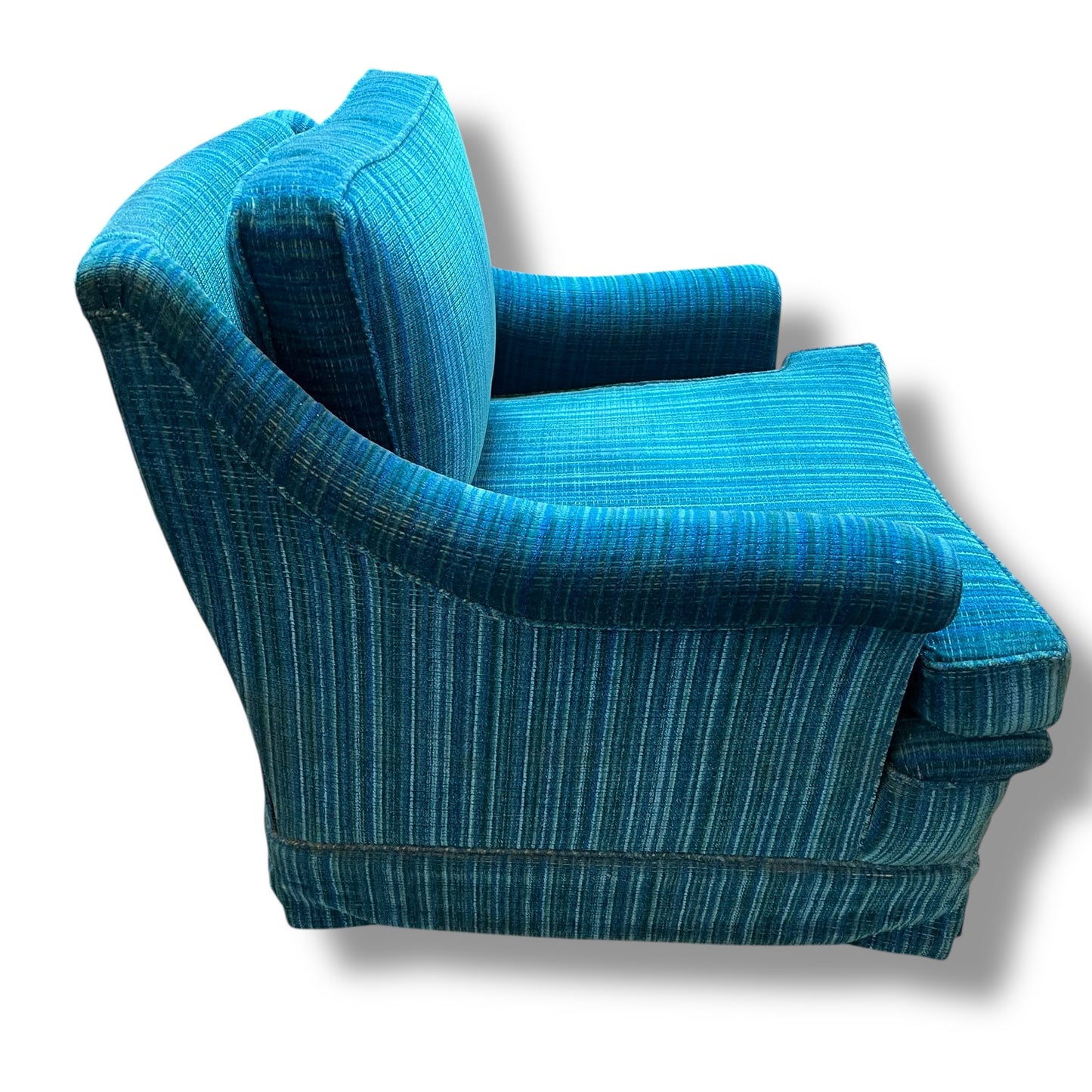 Blue Striped Armchair