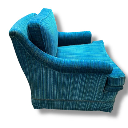 Blue Striped Armchair