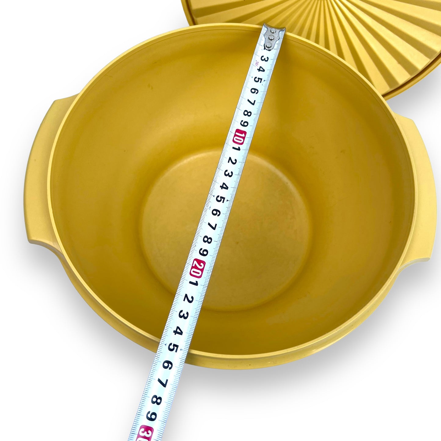 Yellow Tupperware Storage Bowl with lid