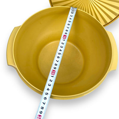 Yellow Tupperware Storage Bowl with lid