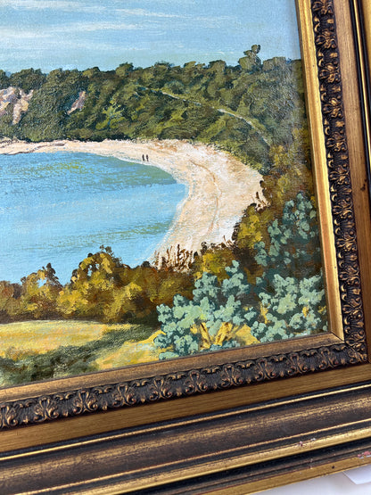 Half Moon Bay, Black Rock Original Coastal Painting- E. Jackson