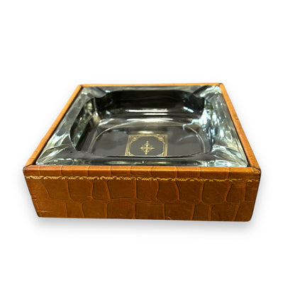 Rodex-Hickok Glass Ashtray in Leather Case – Made in Australia