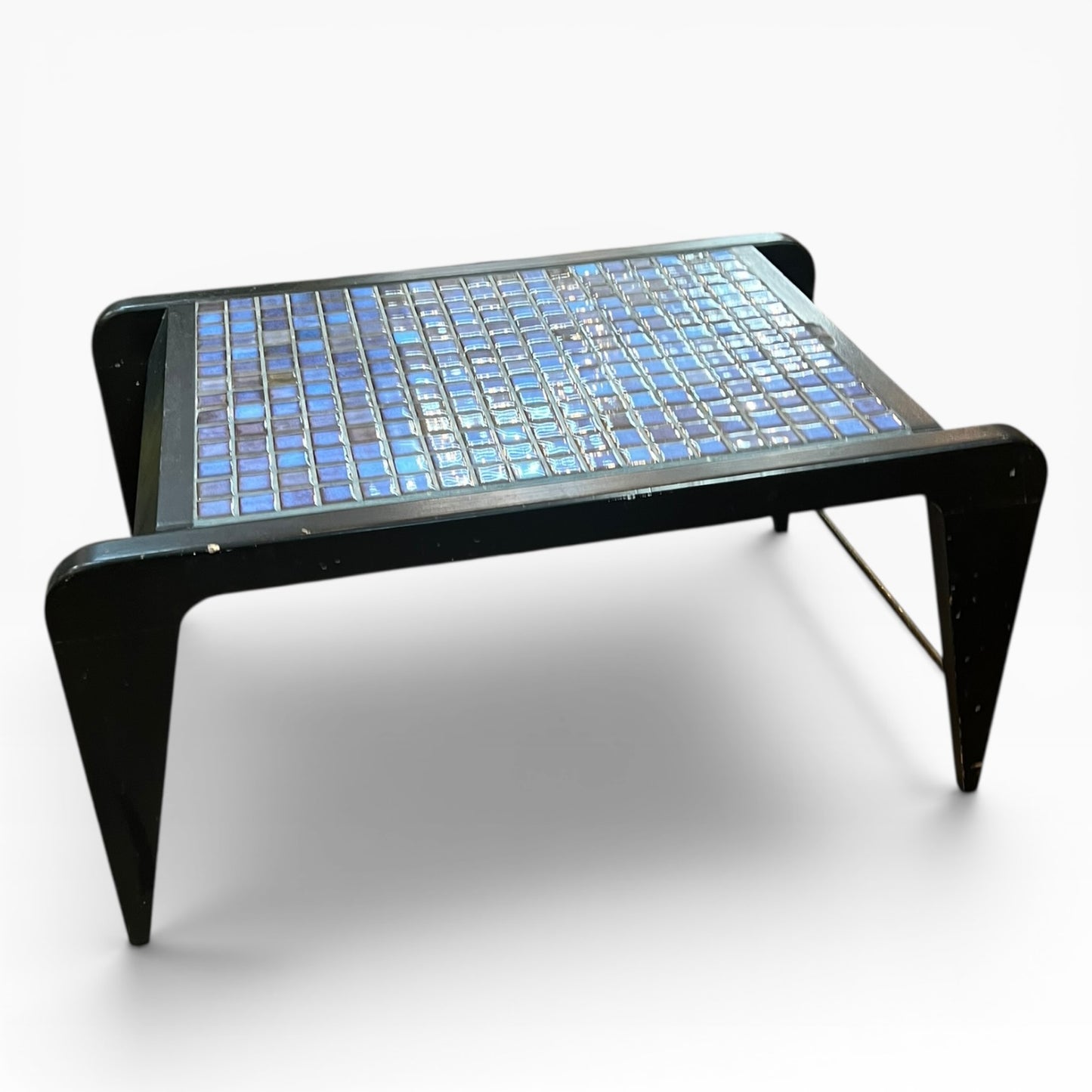 Blue Mosaic Tile Coffee Table