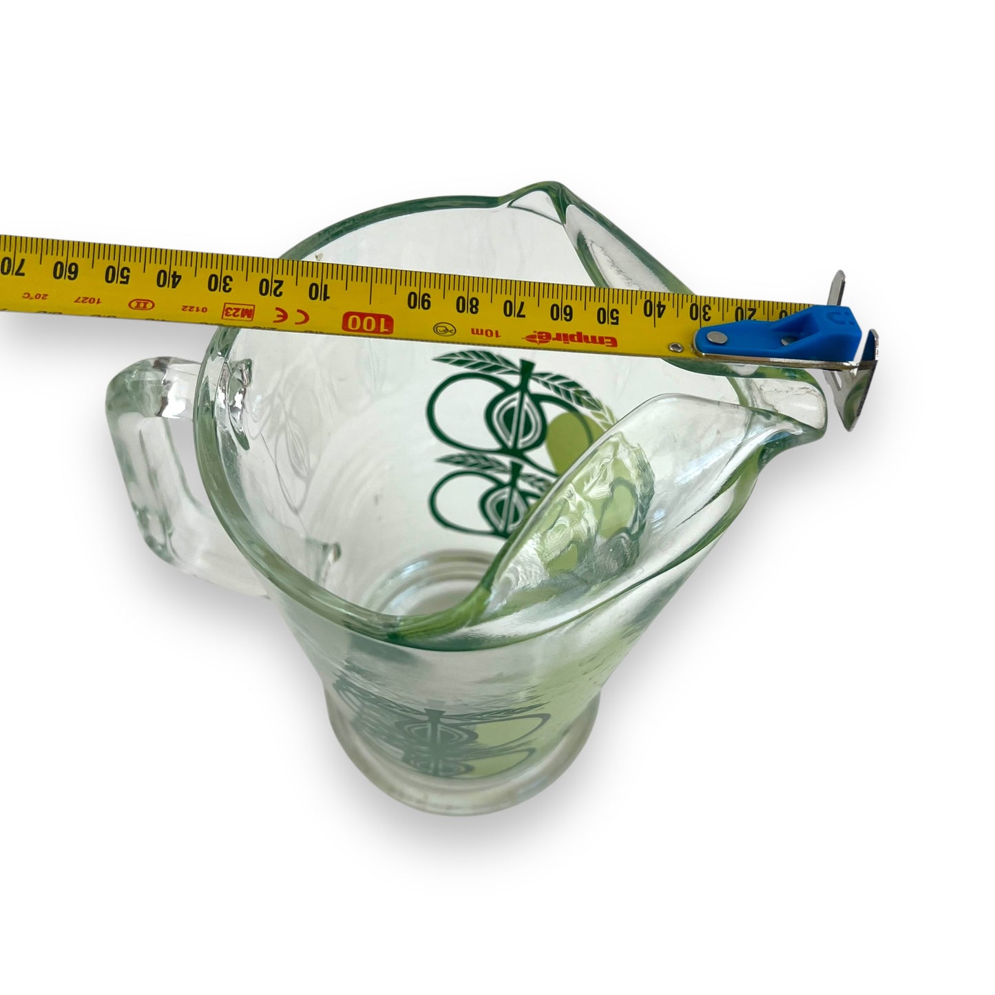 Green Apple Pattern Glass Jug