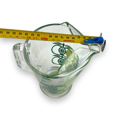 Green Apple Pattern Glass Jug