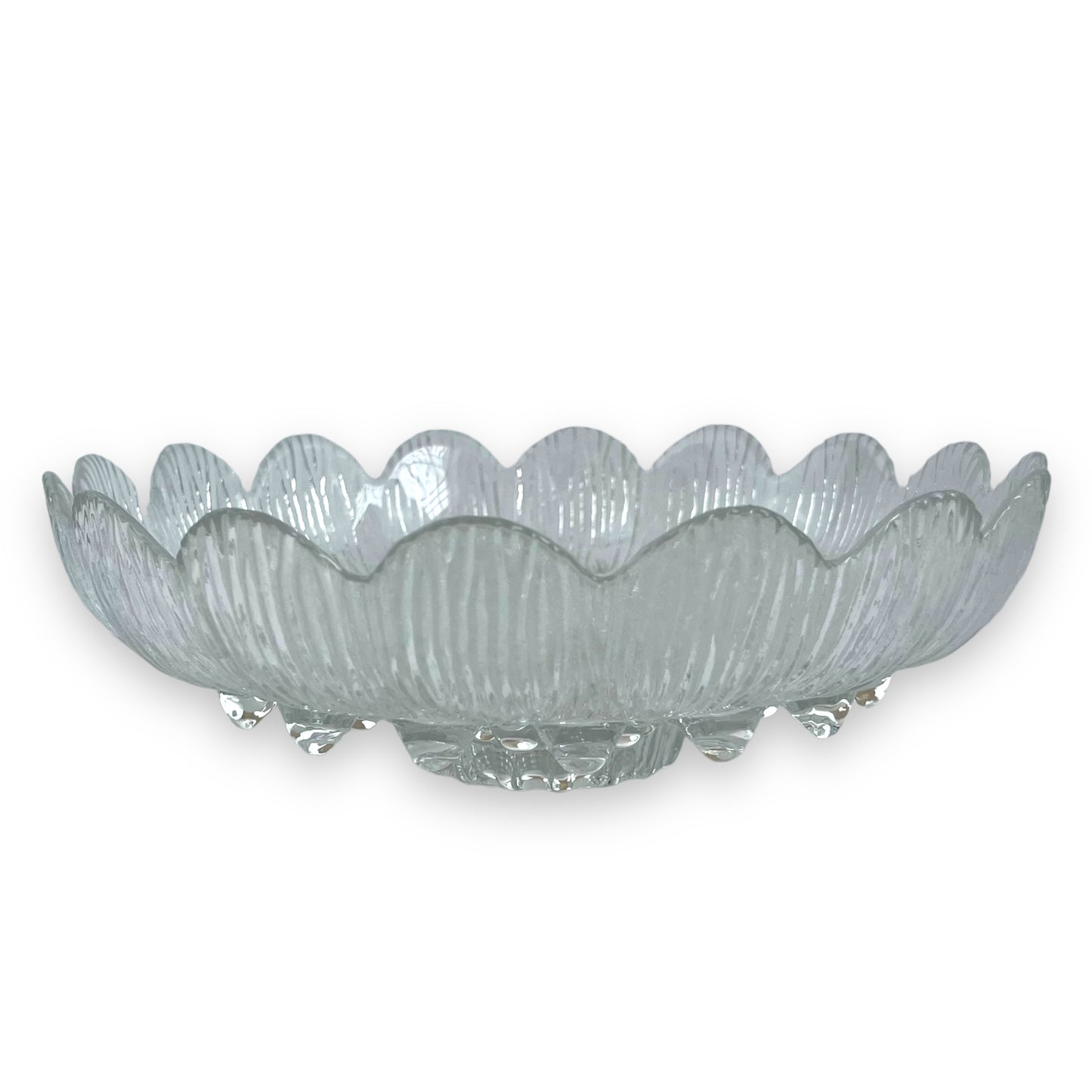 Vintage Muurla Glass Bowl – Scandinavian Fruit Bowl, Made in Finland