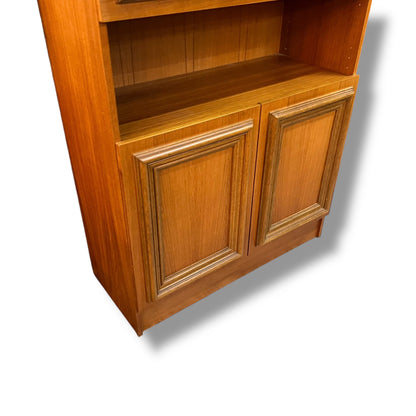 Macrob Pull-Down Bar Cabinet – Mid-Century Teak Drinks & Display Unit