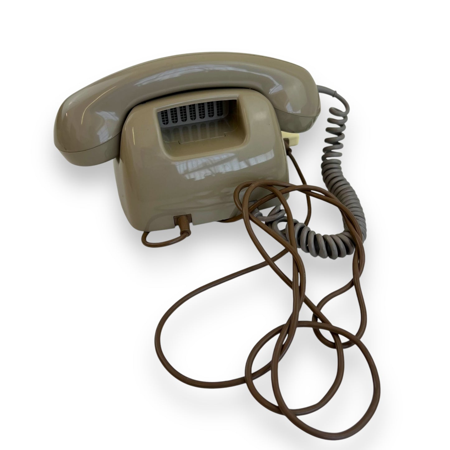 Grey rotary dial phone