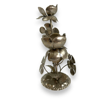 Metal Floral Candle Holder - Handmade Hong Kong