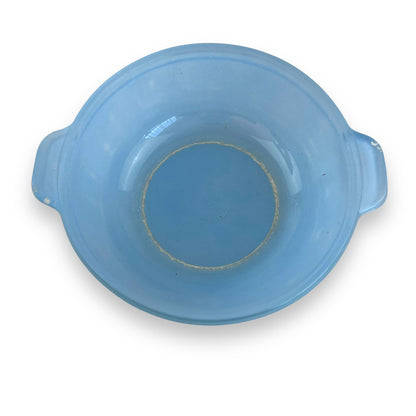 Blue Glass Agee Pyrex Bowl & Lid - Made in Australia