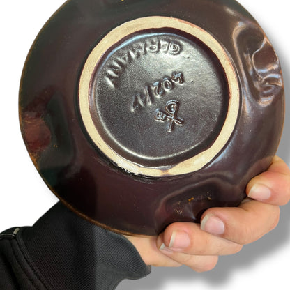 West German Scheurich Lava Glaze Ashtray – 402/14