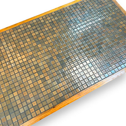 One-of-a-Kind Handmade Mid-Century Mosaic Tile Coffee Table