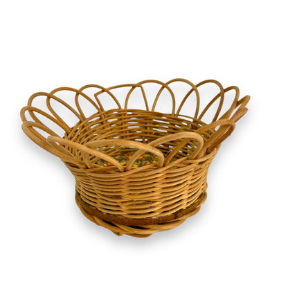 Wicker basket Yellow Flowers