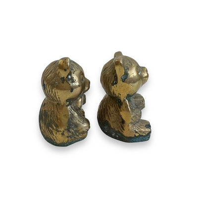 Brass bear pair