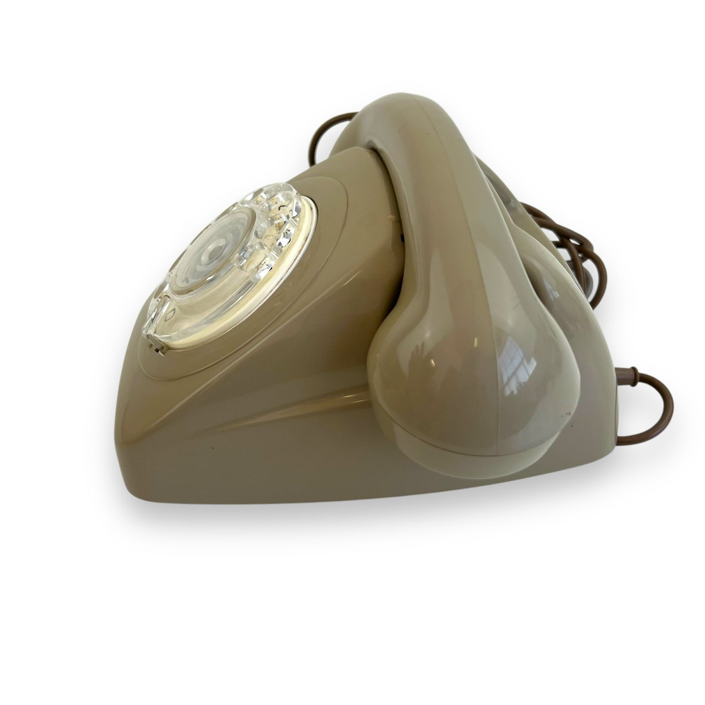 Grey rotary dial phone