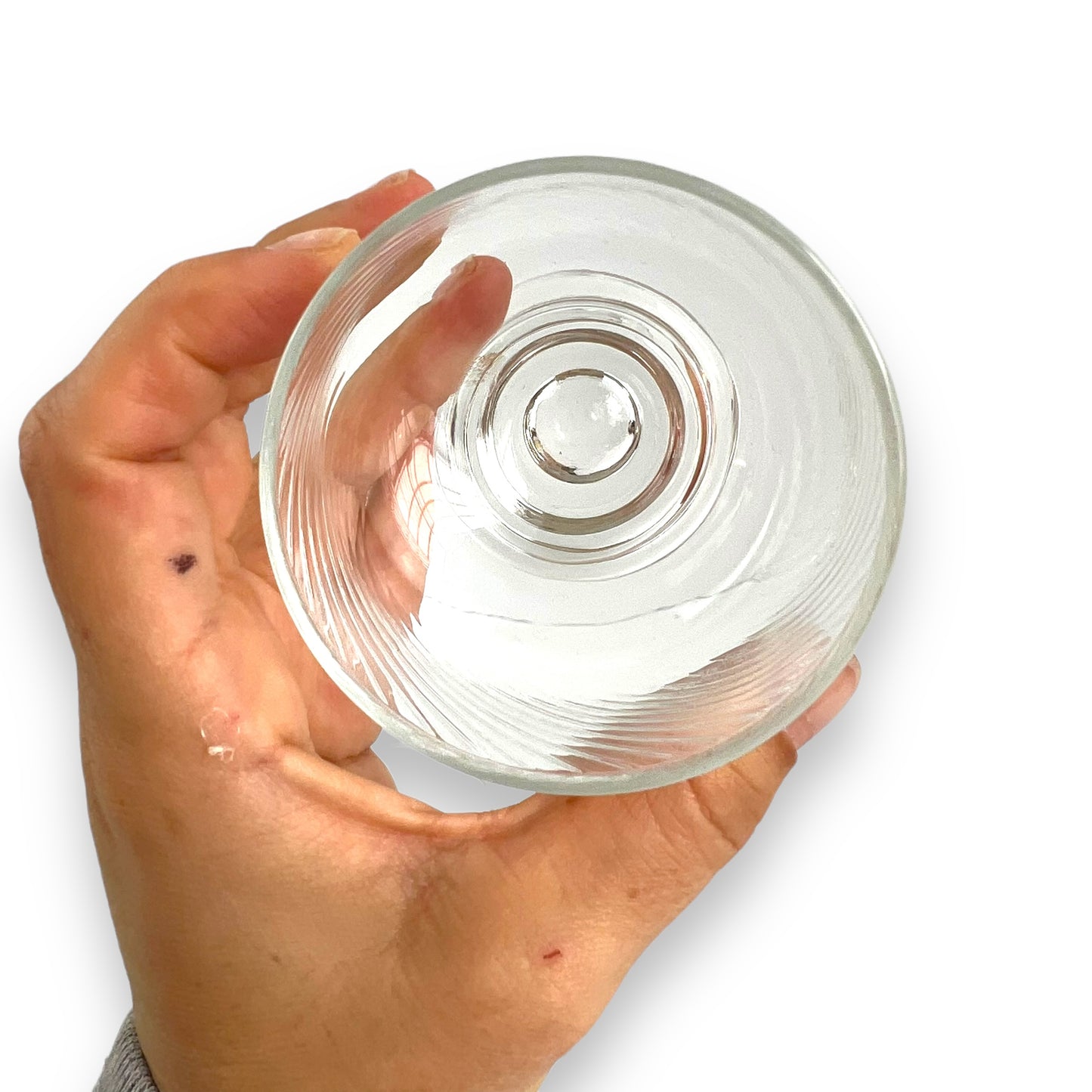 Crown Corning “Regis” Swirl 9cm tall Glass Set of 6