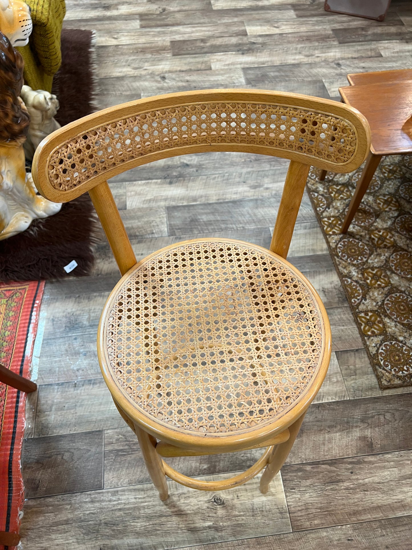 Bentwood & Cane Bar Stool – Thonet Style