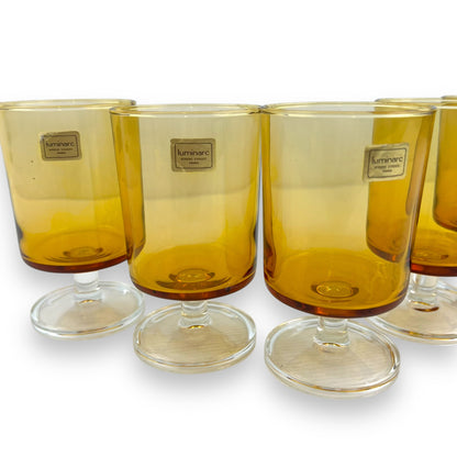 Luminarc Amber Glass Set of 5 - Made in France