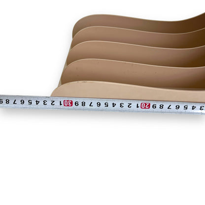 Audio Sonic Record Library Beige Plastic Storage Holder