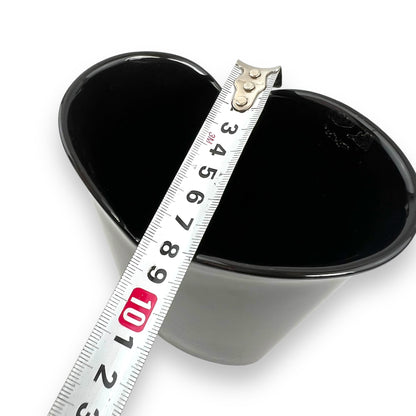 Black ceramic Vase - Made in Japan