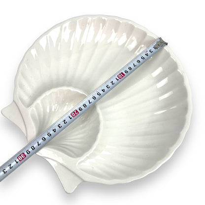 White large shell plate
